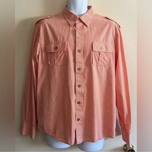 CAVI Orange Gingham Shirt